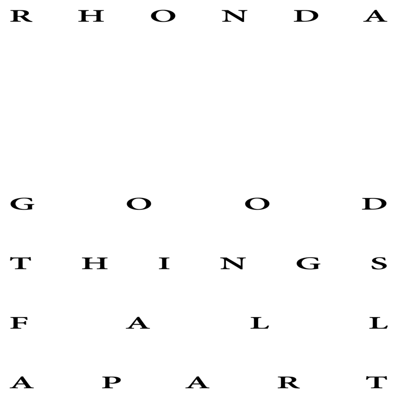 Rhonda - Good Things Fall Apart Cover
